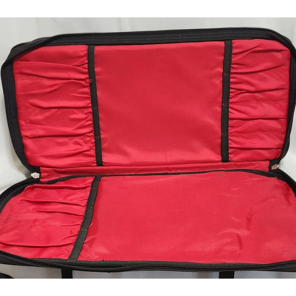 Mercer Culinary Knife Black Nylon Chef Cutlery Case Shoulder Strap 3 compartment